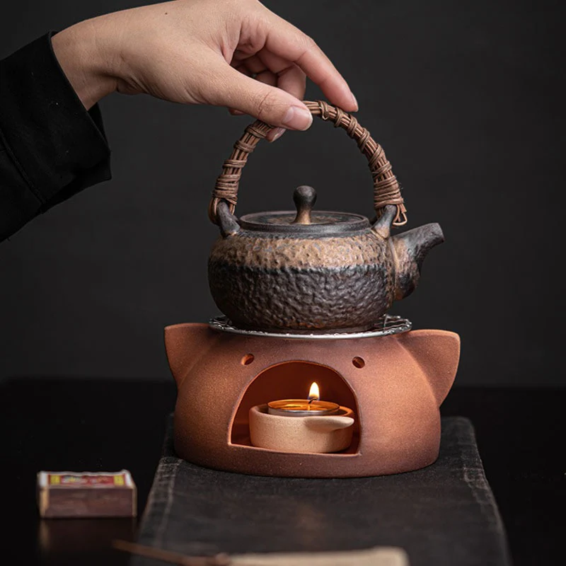 Cute Tiger Coarse Pottery Tea Leaves Stove - Image 7
