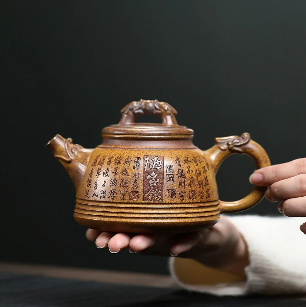 Double Dragons Playing With Pearl Teapot - Image 3