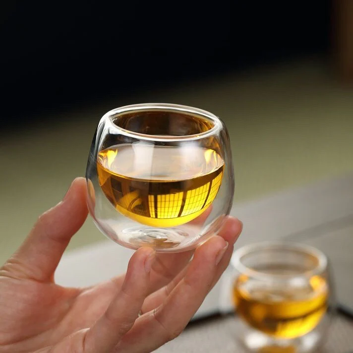 Double Wall Glass Gongfu Tea Cup (Set of 6) - Image 10