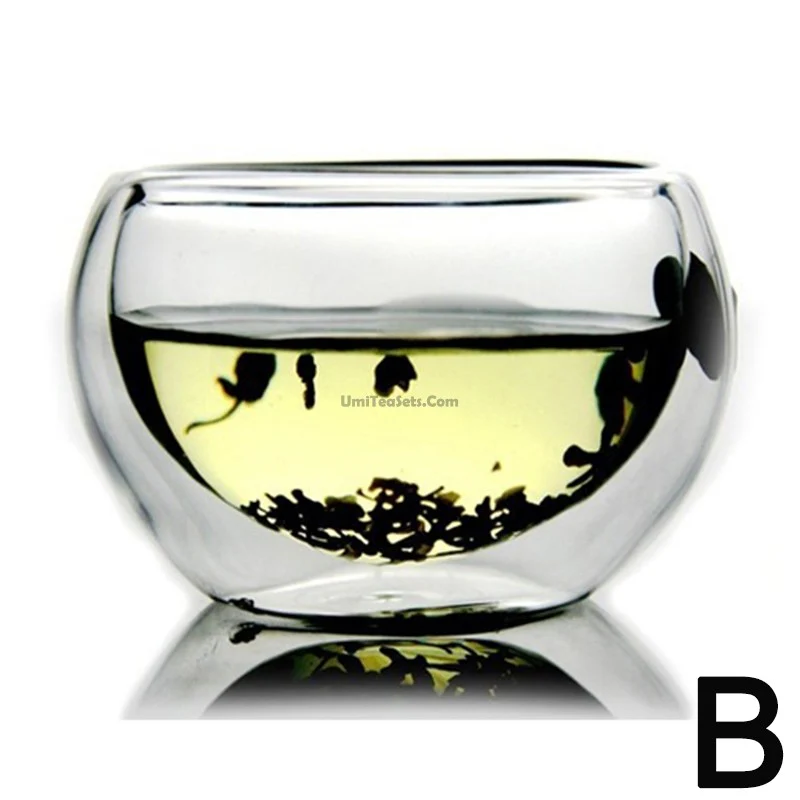 Double Wall Glass Gongfu Tea Cup (Set of 6) - Image 3