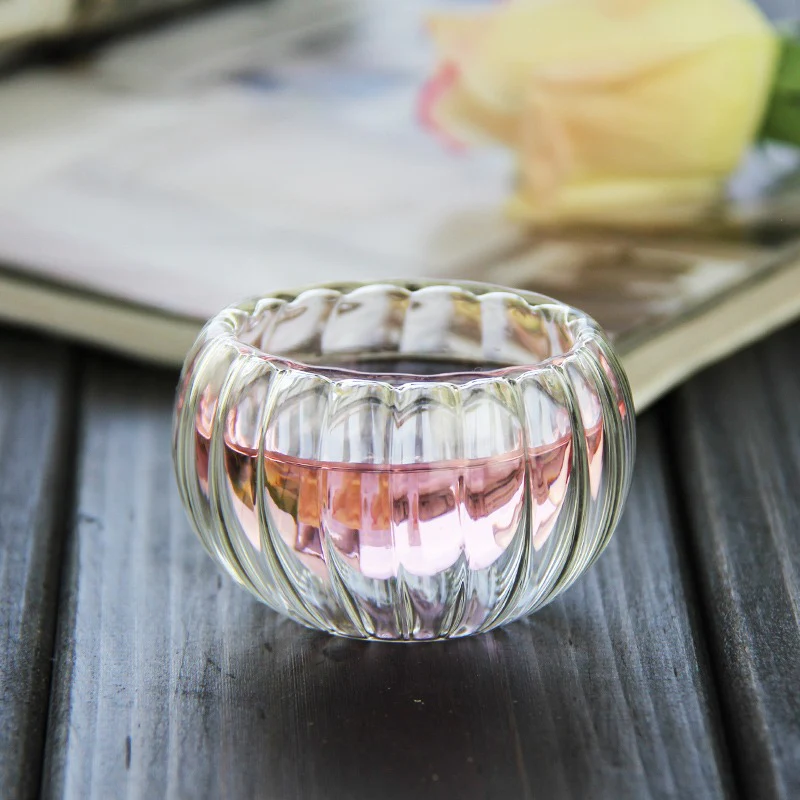 Double Wall Glass Gongfu Tea Cup (Set of 6) - Image 5
