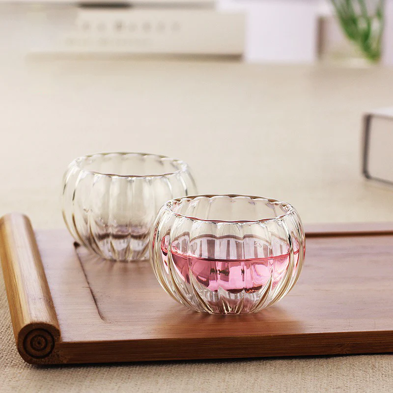 Double Wall Glass Gongfu Tea Cup (Set of 6) - Image 6