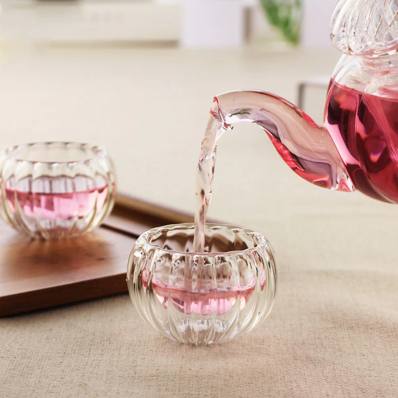 Double Wall Glass Gongfu Tea Cup (Set of 6) - Image 7