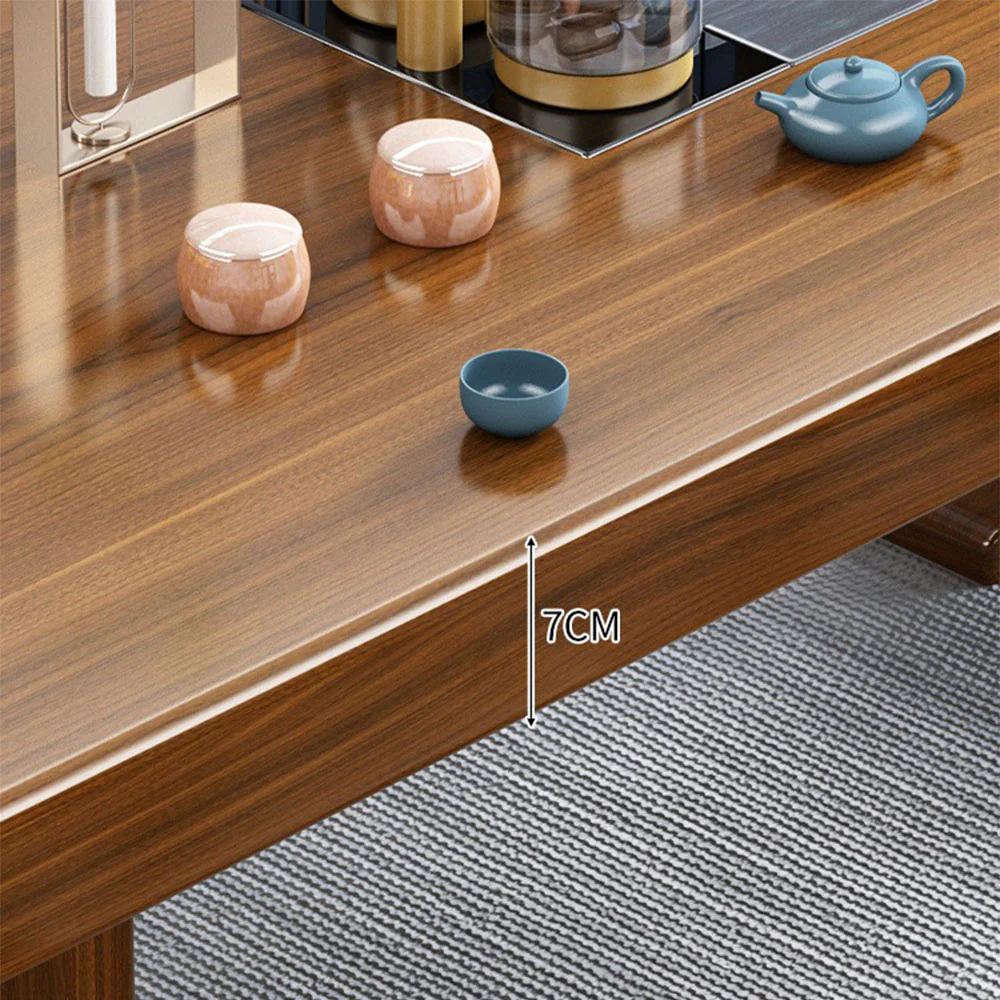 Douglas Fir Wood Gongfu Tea Table With Chairs - Image 4