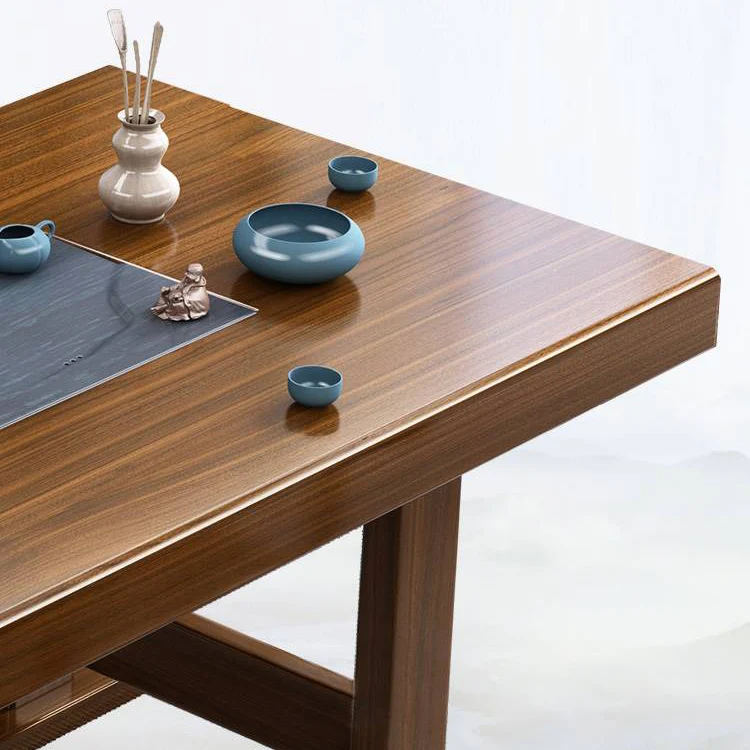 Douglas Fir Wood Gongfu Tea Table With Chairs - Image 6