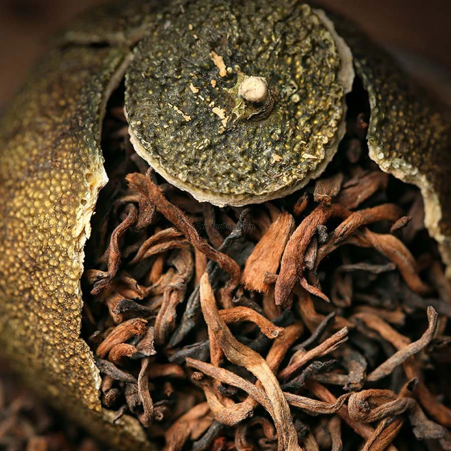 Dried Tangerine Peel Puerh Tea With Gift Box - Image 3