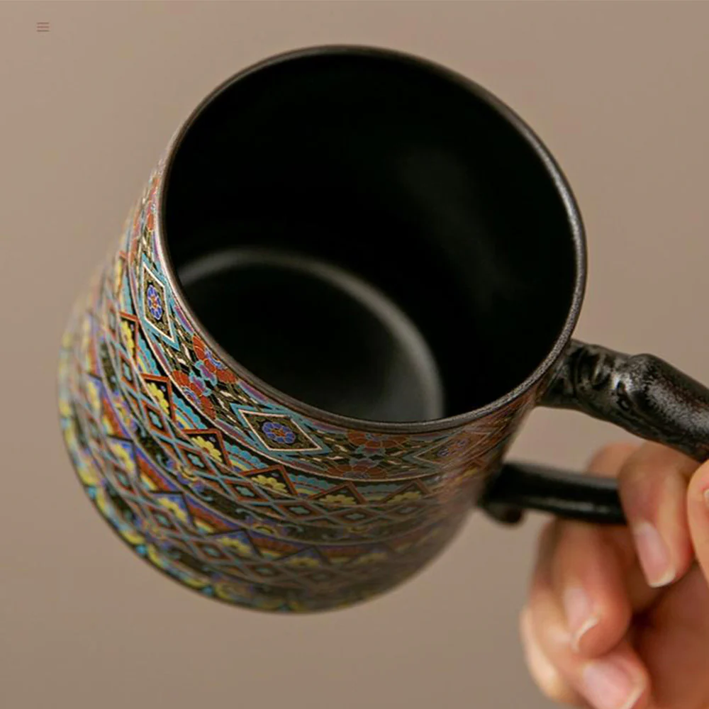 Dunhuang Ceramic Tea Cup With Infuser - Image 7
