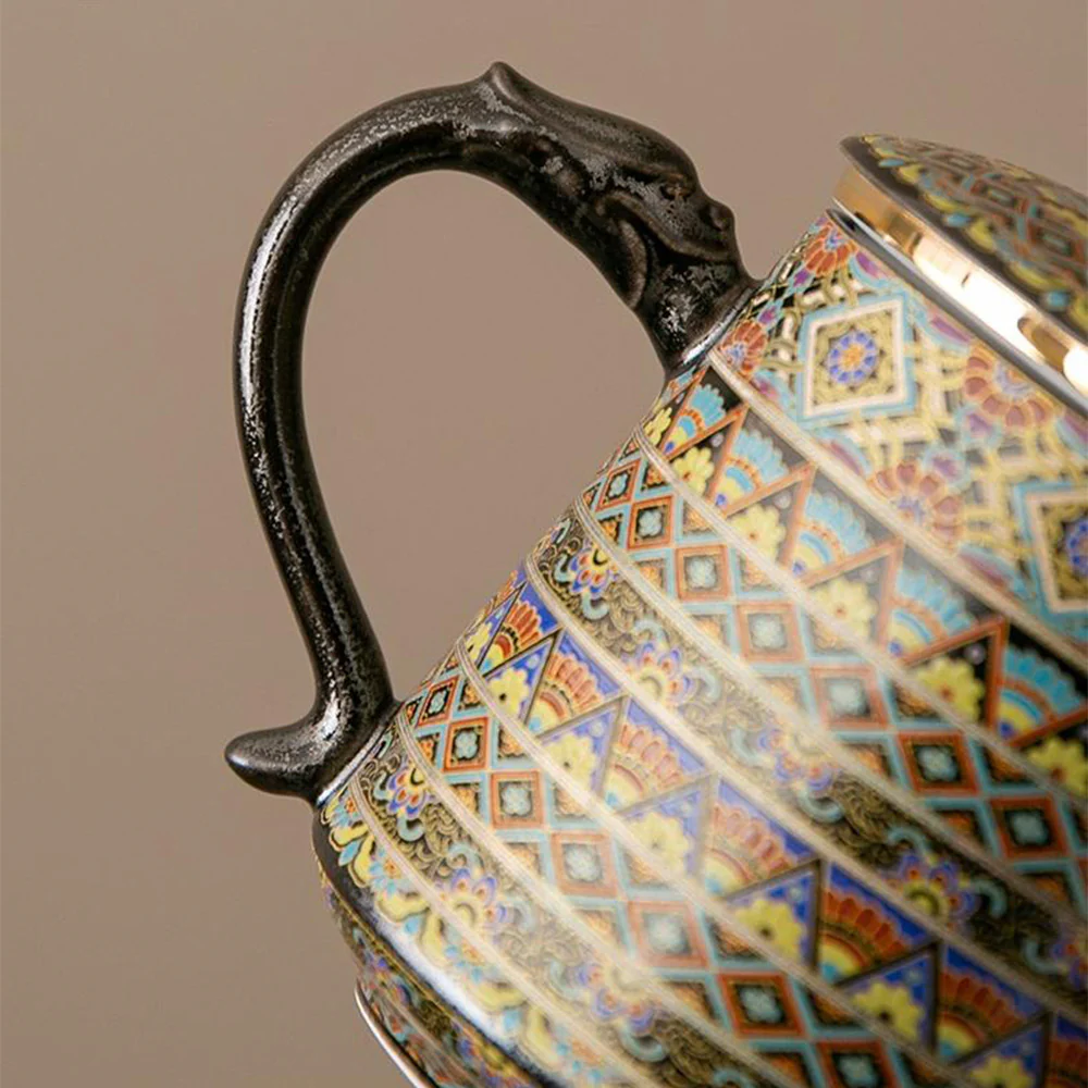 Dunhuang Ceramic Tea Cup With Infuser - Image 8