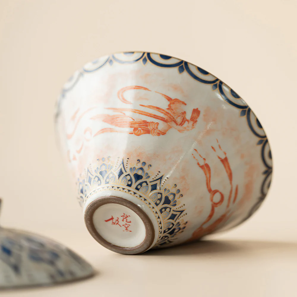 Dunhuang Feitian Cone-shaped Ruyao Porcelain Gaiwan - Image 3