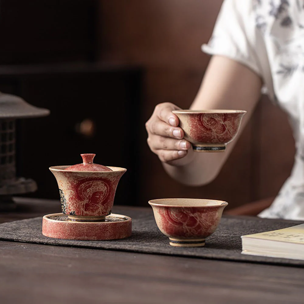 Dunhuang Scripture Dragon Girl Gaiwan - Image 6