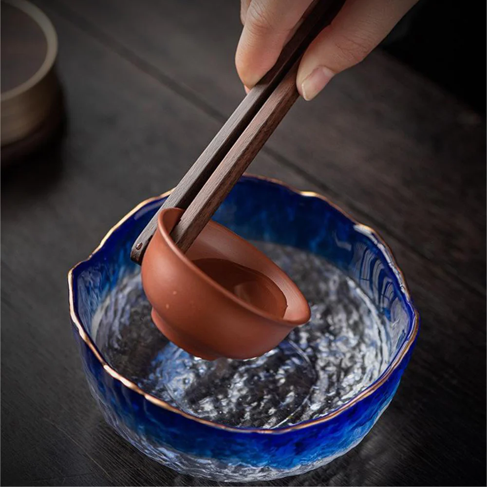 Ebony & Copper Tea Utensils Set With Coaster - Image 7