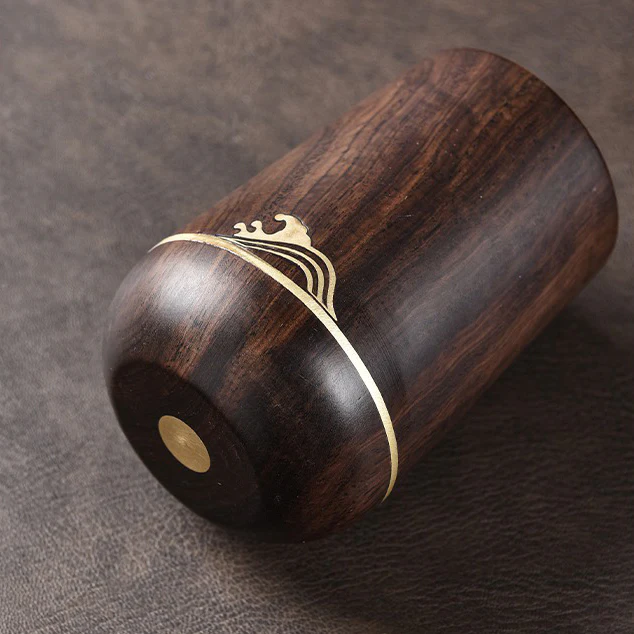 Ebony Tea Utensil Set With Cup And Incense Holder - Image 10
