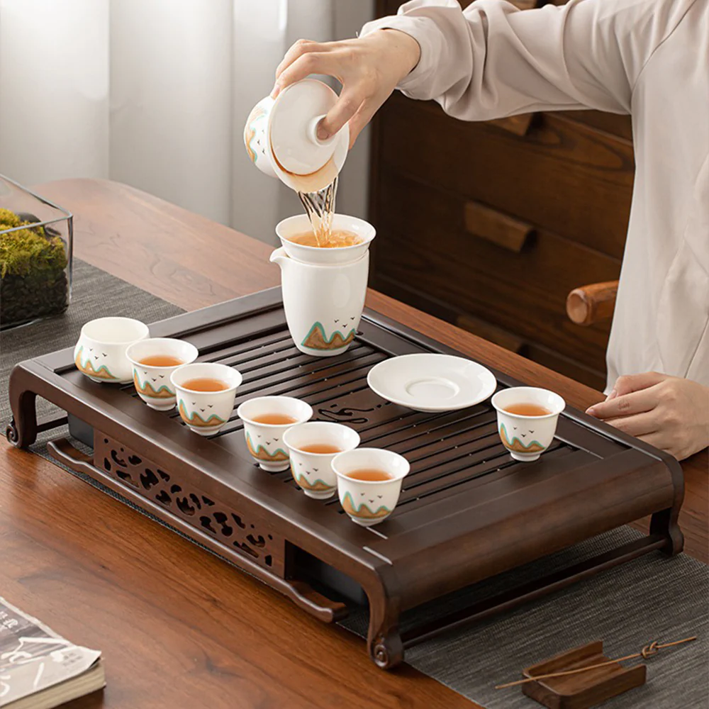 Ebony Wood Gongfu Tea Tray - Image 2