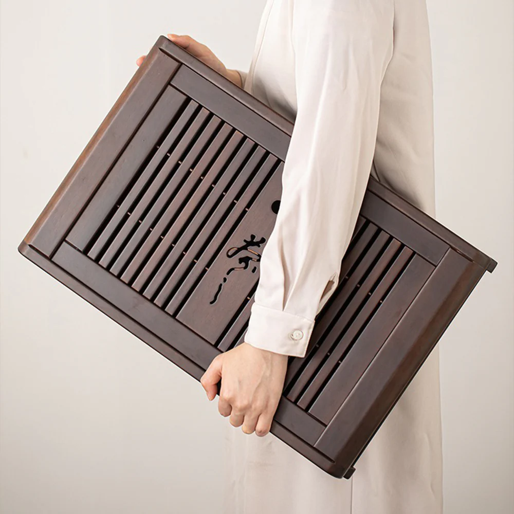 Ebony Wood Gongfu Tea Tray - Image 5