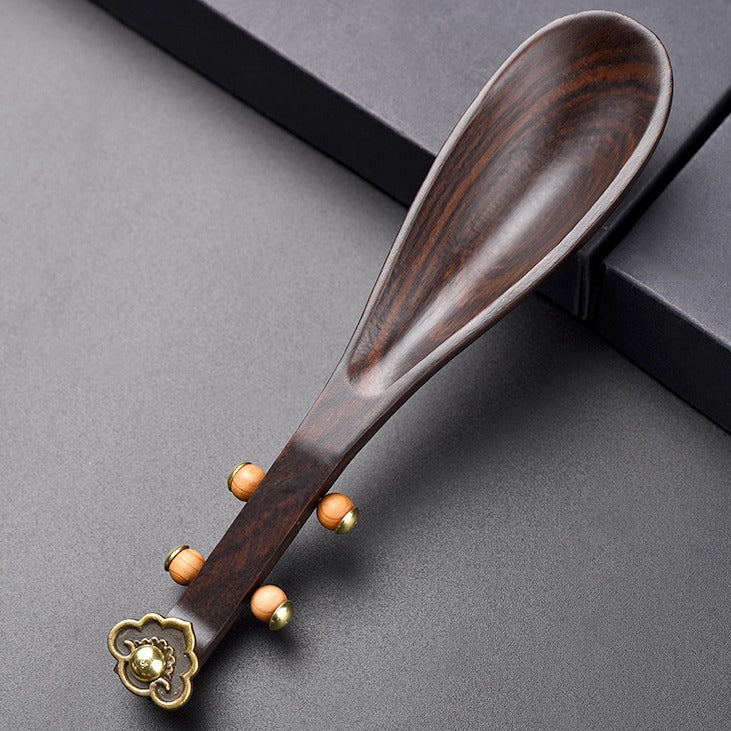 Ebony Wood Pipa Cha He Tea Holder - Image 11