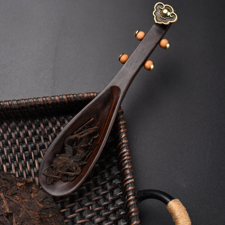 Ebony Wood Pipa Cha He Tea Holder - Image 6