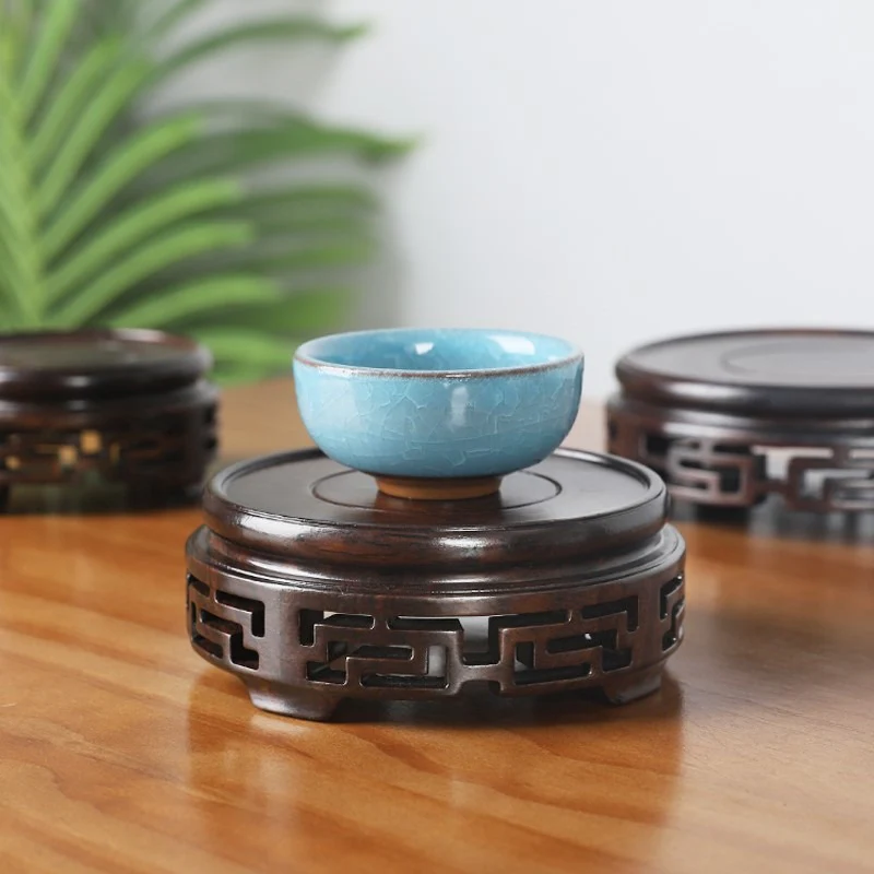 Ebony Wood Teapot Stand - Image 5