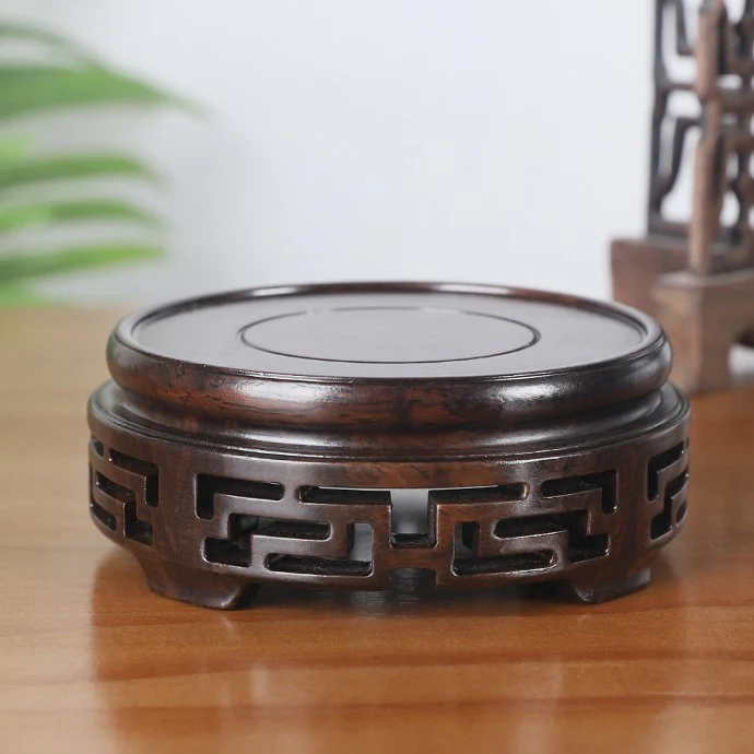 Ebony Wood Teapot Stand - Image 9