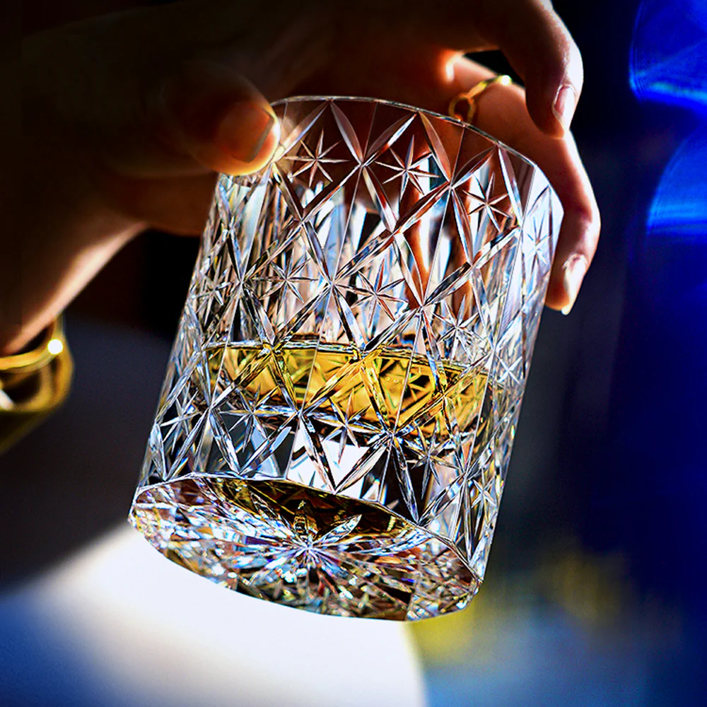 Edo Kiriko Handcrafted Celestial Whisky Glass Tea Cup - Image 2