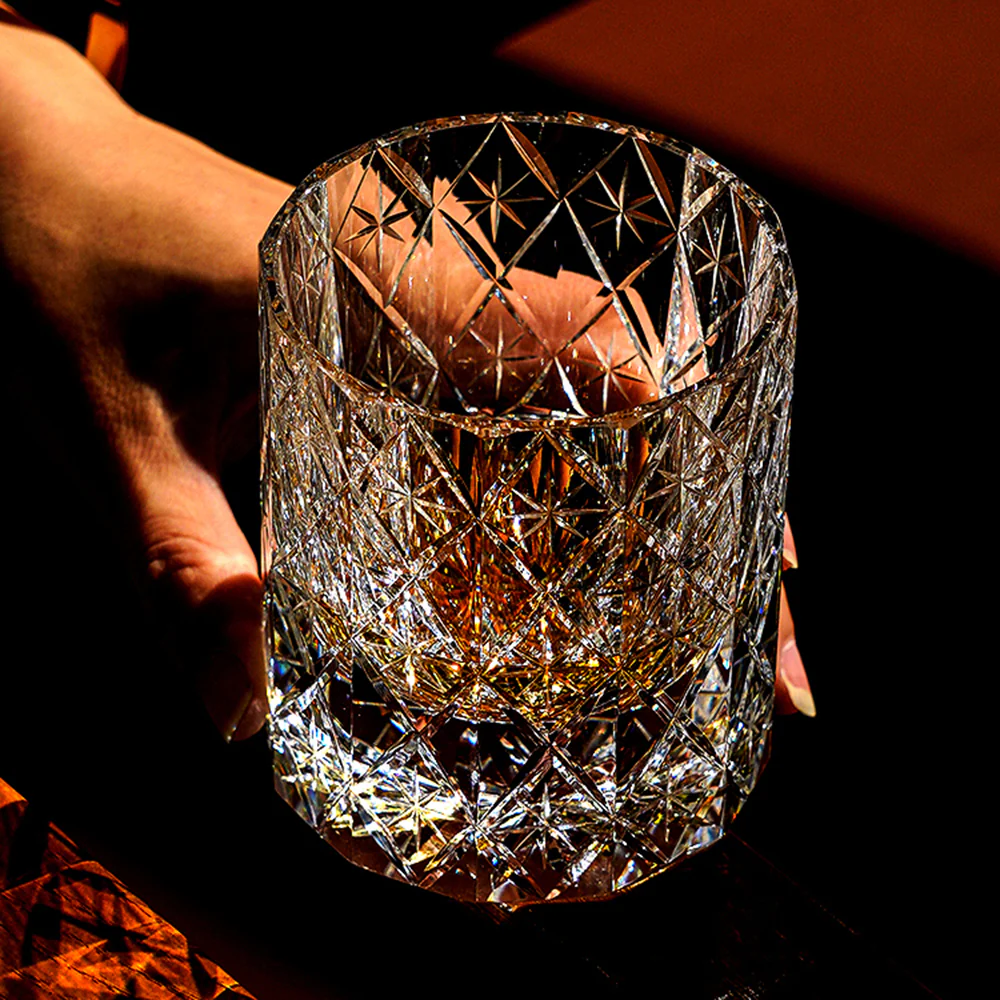 Edo Kiriko Handcrafted Celestial Whisky Glass Tea Cup - Image 3