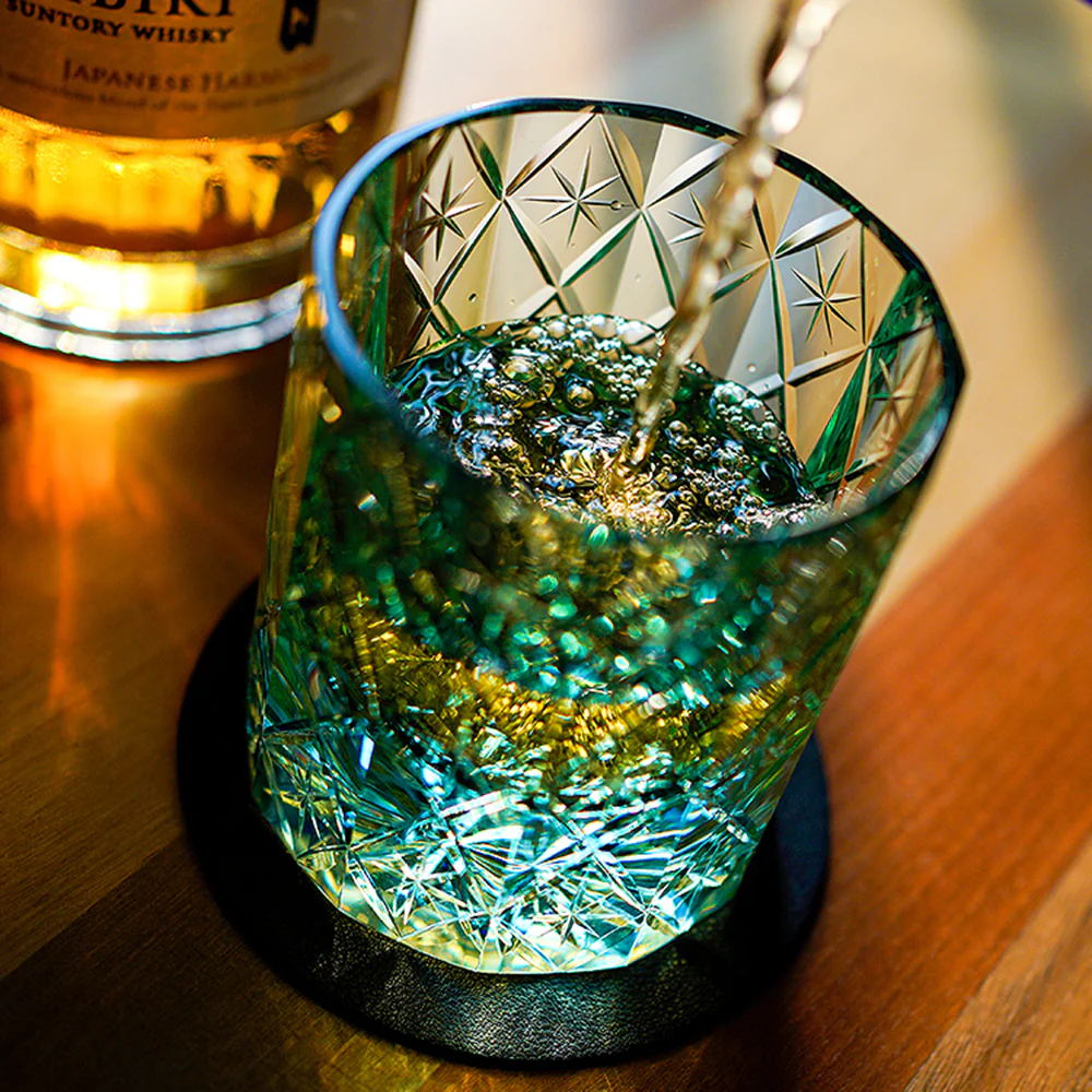Edo Kiriko Handcrafted Celestial Whisky Glass Tea Cup - Image 4