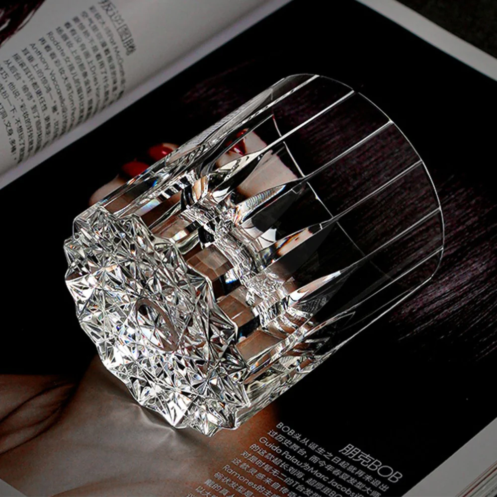 Edo Kiriko Handcrafted Dazzling Star Whisky Glass Tea Cup - Image 2