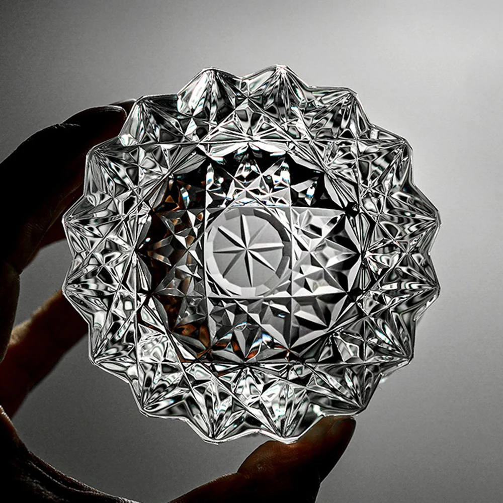 Edo Kiriko Handcrafted Dazzling Star Whisky Glass Tea Cup - Image 4