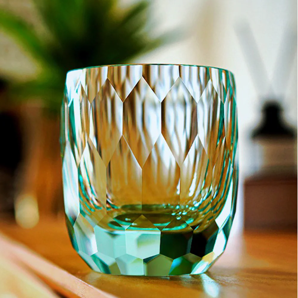 Edo Kiriko Handcrafted Diamond Cut Whisky Glass Tea Cup - Image 4