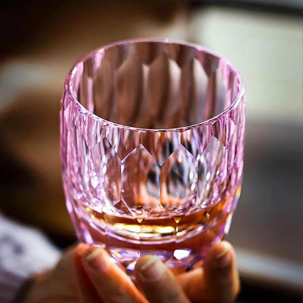 Edo Kiriko Handcrafted Diamond Cut Whisky Glass Tea Cup - Image 7