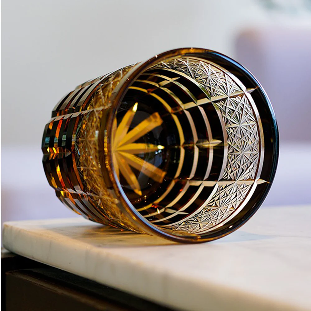 Edo Kiriko Handcrafted Diamond Whiskey Glass Tea Cup - Image 4