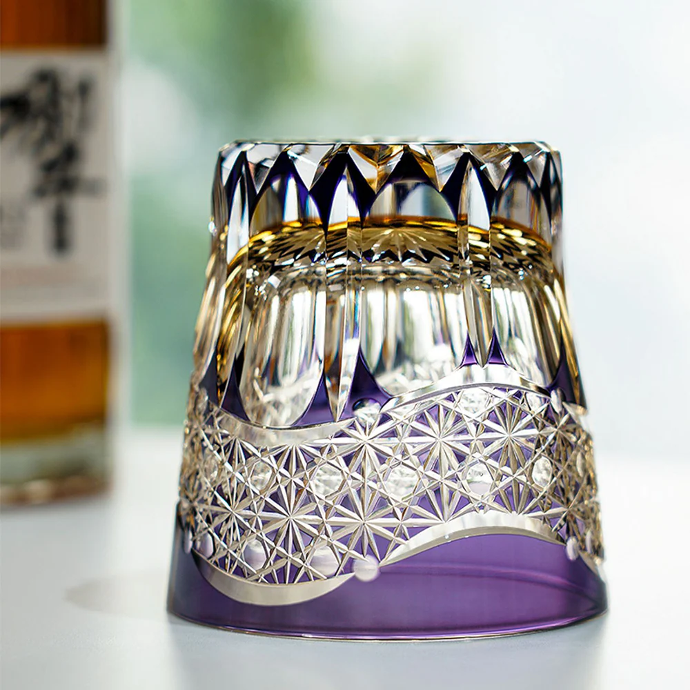 Edo Kiriko Handcrafted Fluorite Whiskey Glass Tea Cup - Image 5