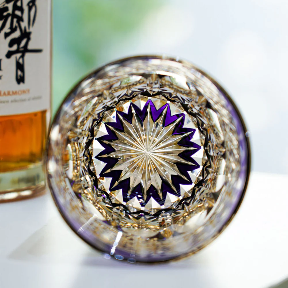 Edo Kiriko Handcrafted Fluorite Whiskey Glass Tea Cup - Image 6