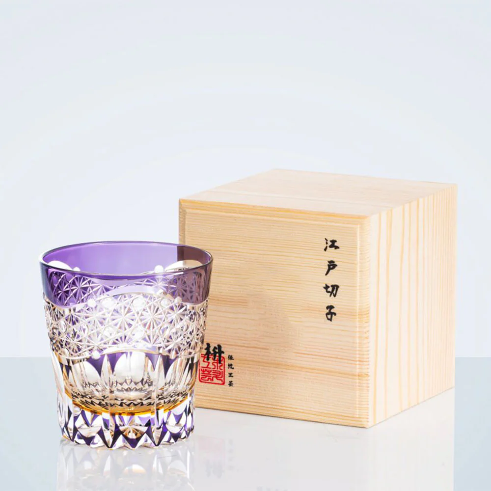 Edo Kiriko Handcrafted Fluorite Whiskey Glass Tea Cup - Image 8