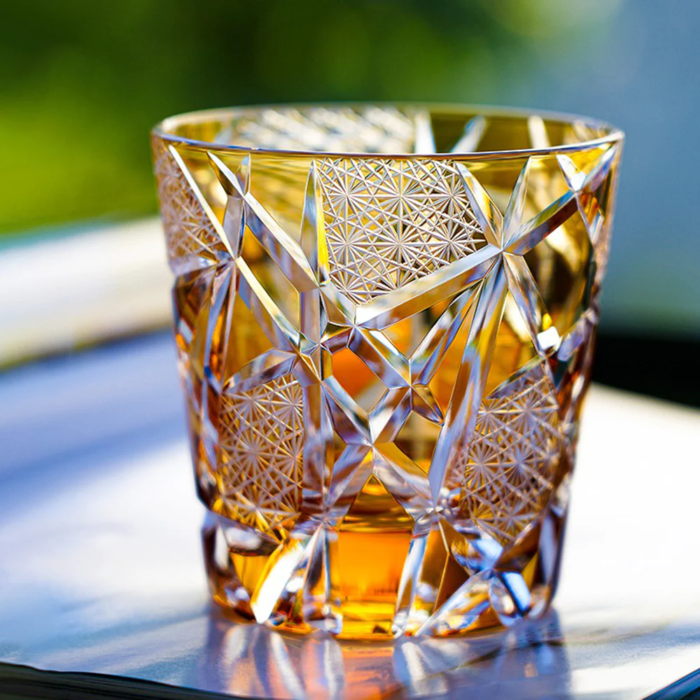 Edo Kiriko Handcrafted Lightning Whisky Glass Tea Cup - Image 3