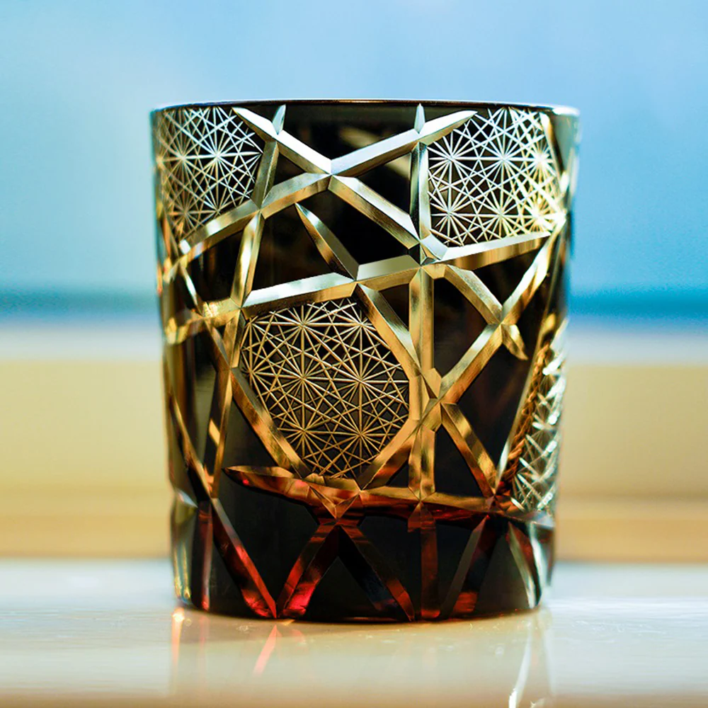 Edo Kiriko Handcrafted Lightning Whisky Glass Tea Cup - Image 4