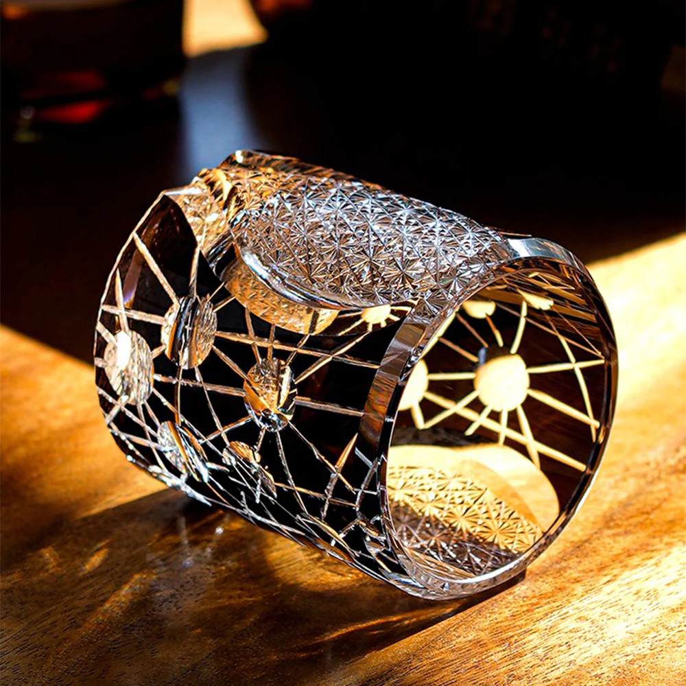 Edo Kiriko Handcrafted Planet Whisky Glass Tea Cup - Image 7