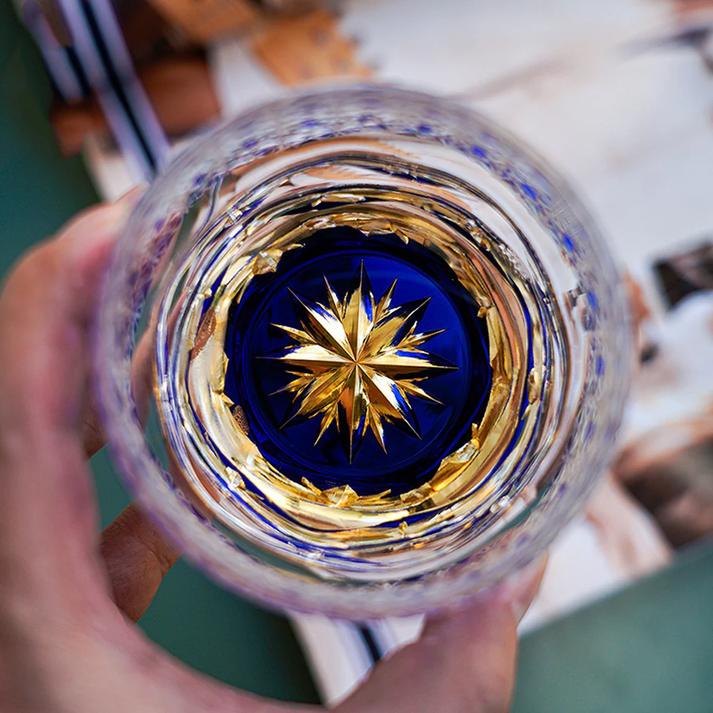 Edo Kiriko Handcrafted Starry Sky Whisky Glass Tea Cup - Image 6