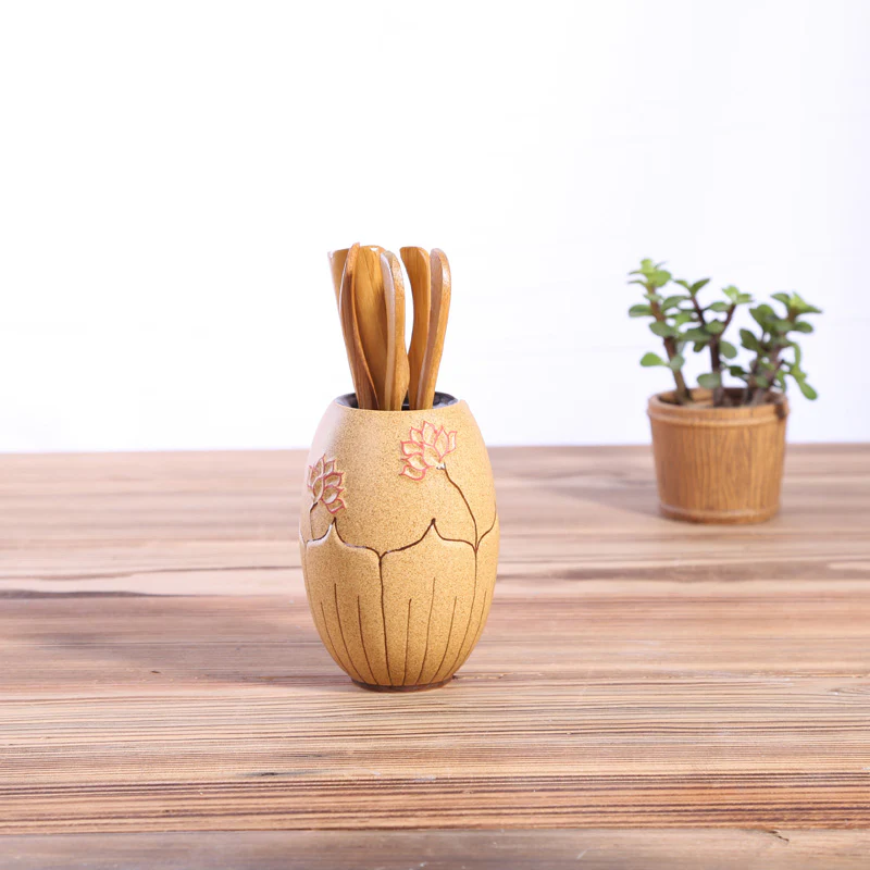 Egg Lotus Tea Utensil Set - Image 3