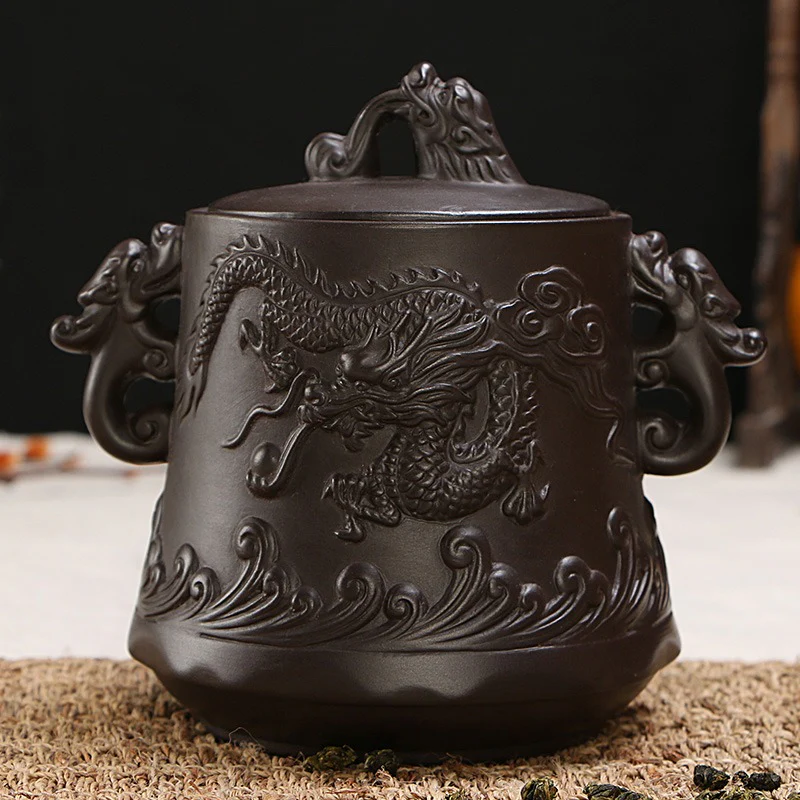 Empaistic Dragon Clay Tea Caddy - Image 11