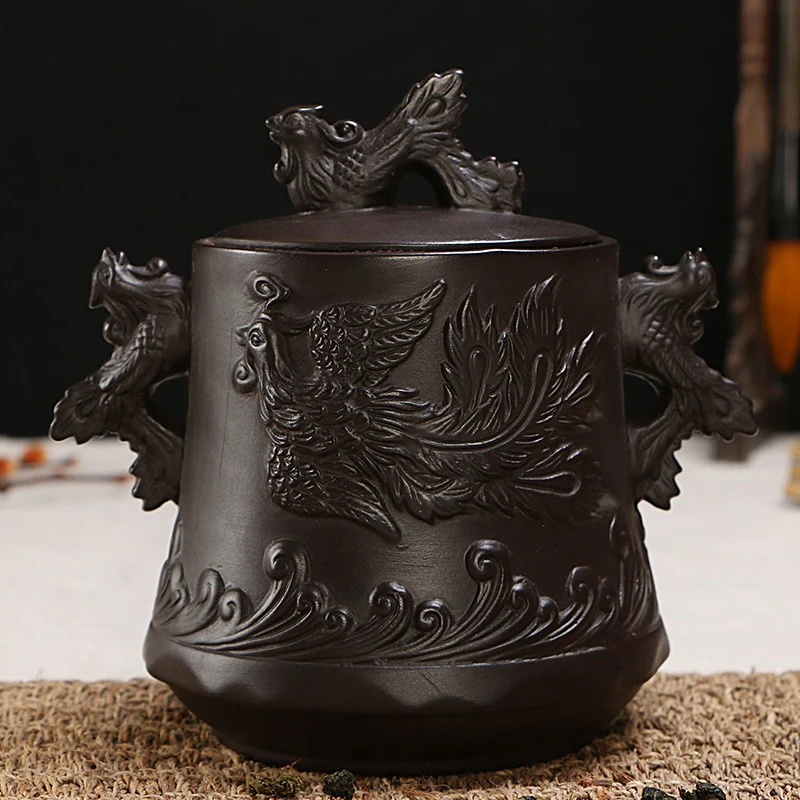 Empaistic Dragon Clay Tea Caddy - Image 8