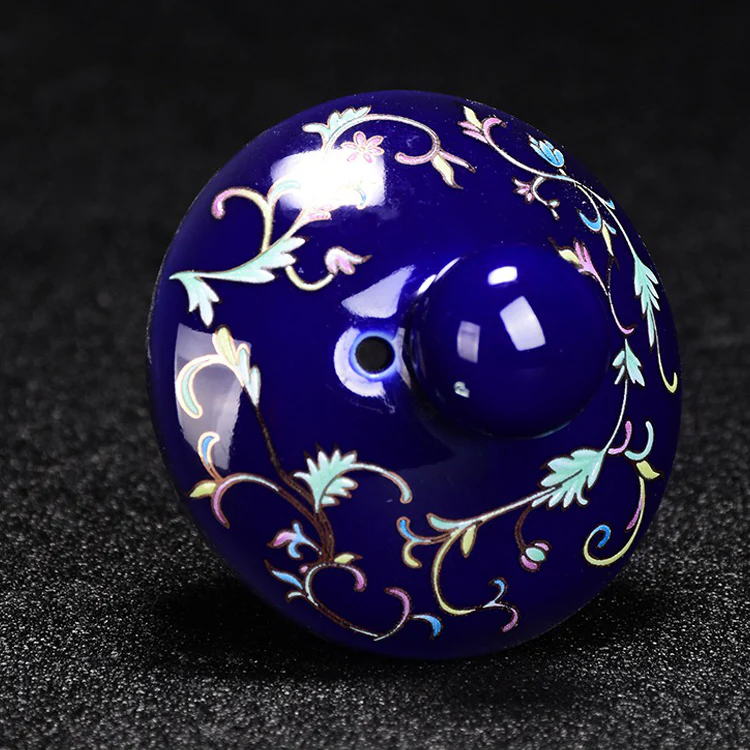 Enamel Porcelain Tea Set With Inner Sterling Silver - Image 4
