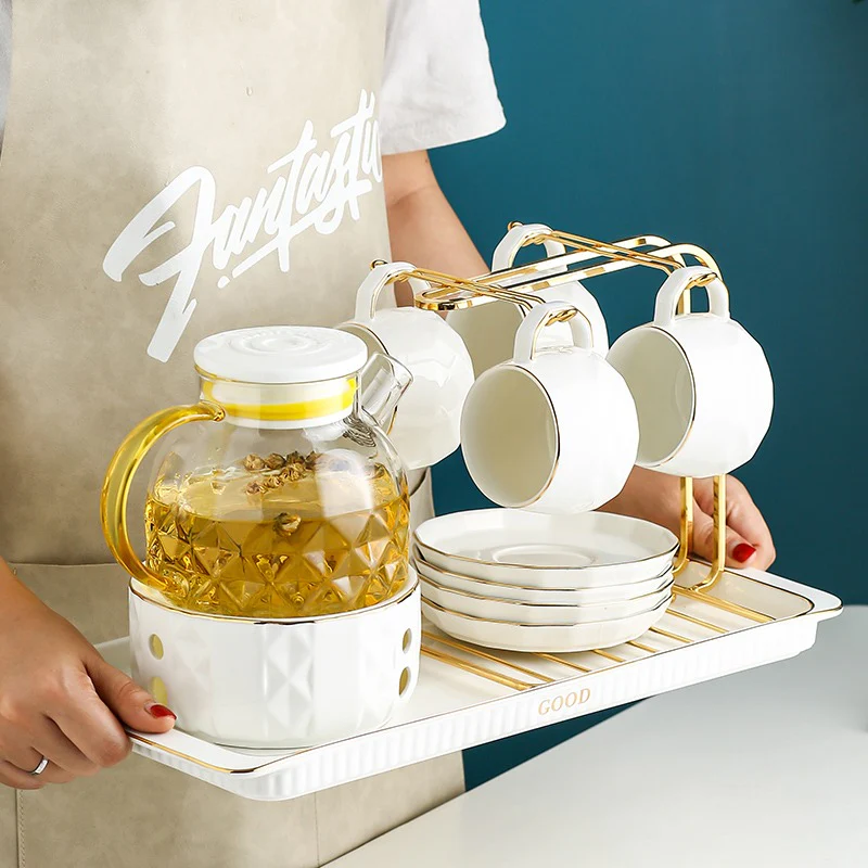 English Afternoon Tea Set With Warmer - Image 4