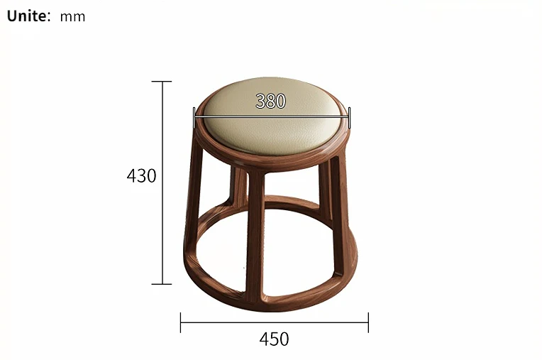 Extendable & Rotatable Walnut Movable Tea Table - Image 6