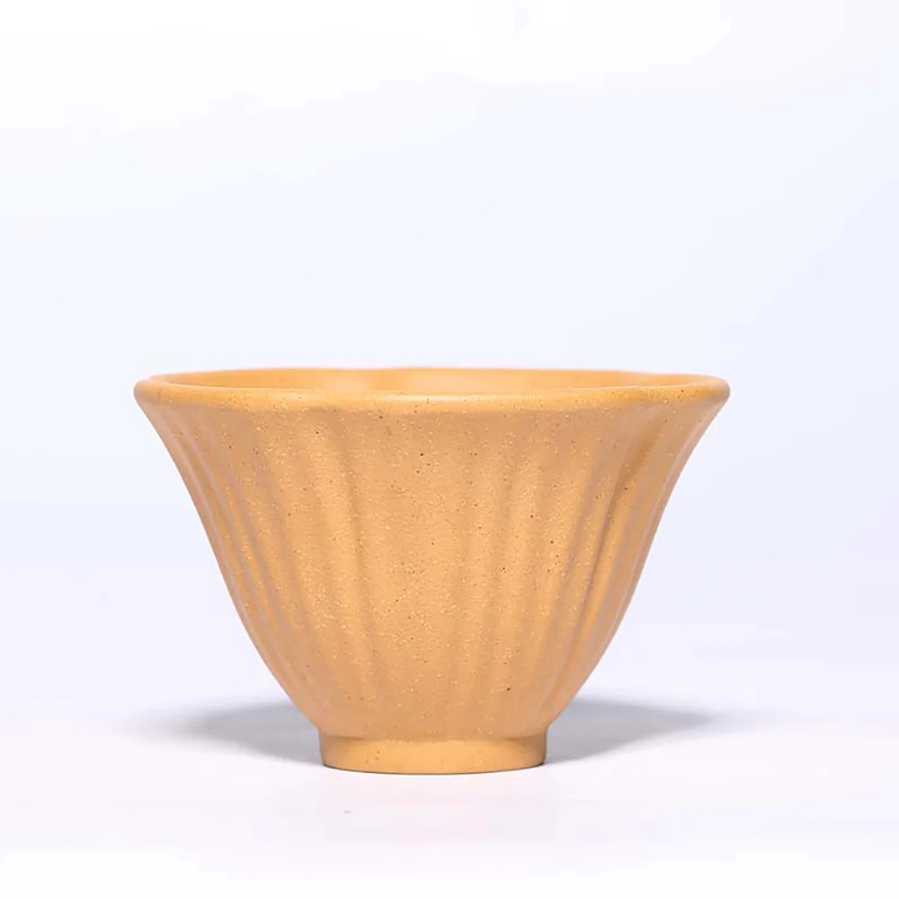 Five Color Purple Clay Cowherd Flower Kung Fu Tea Cup (Set of 5) - Image 5