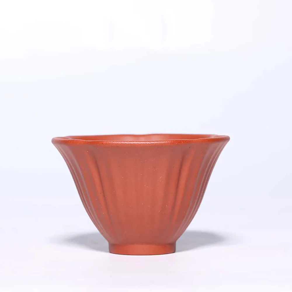 Five Color Purple Clay Cowherd Flower Kung Fu Tea Cup (Set of 5) - Image 6