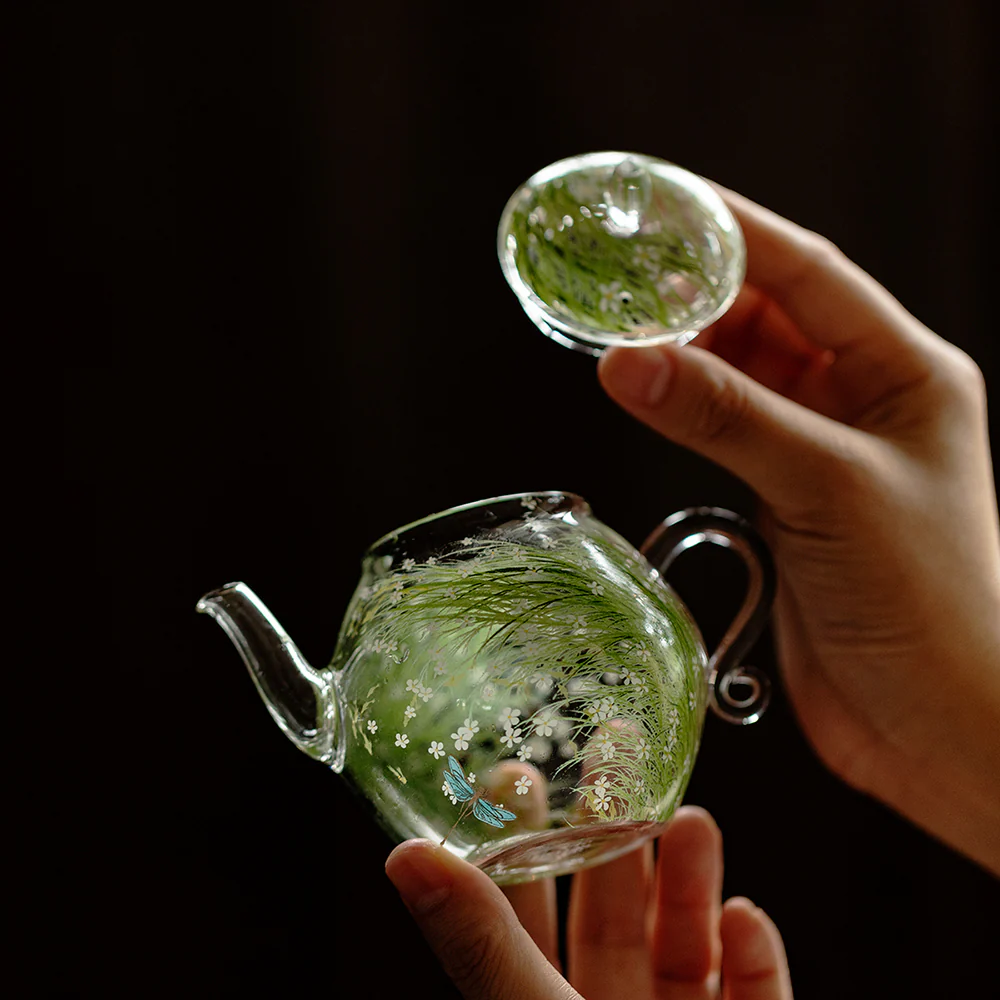 Flower Borosilicate Glass Teapot - Image 5