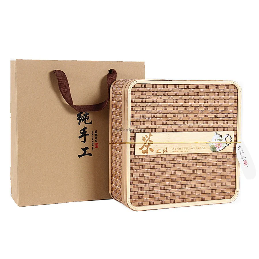 Ginseng Oolong Tea With Bamboo Weaving Gift Box - Image 4