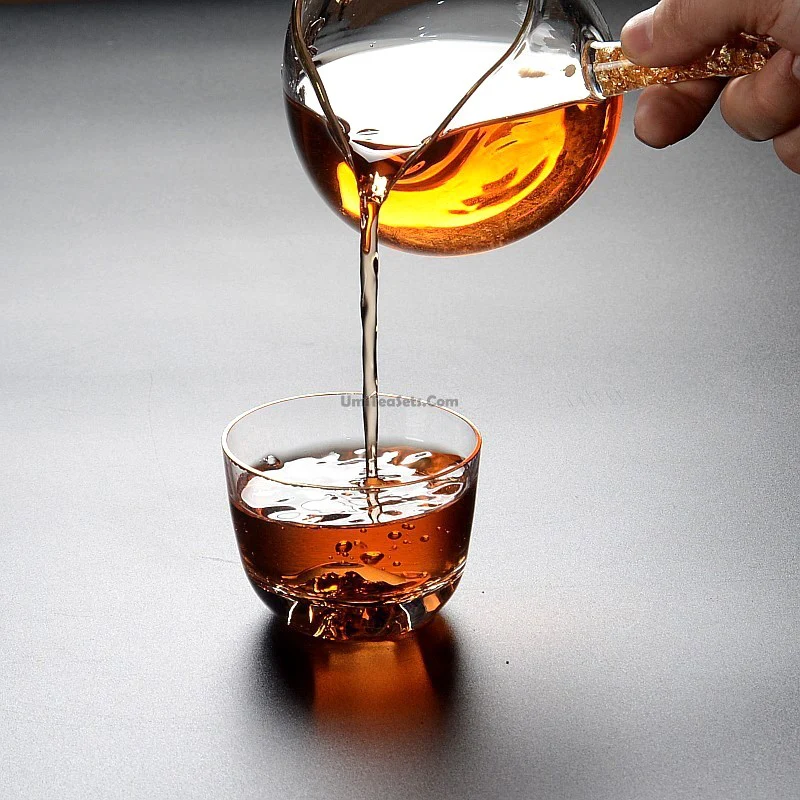Glass Fair Cup With Golden Handle - Image 4