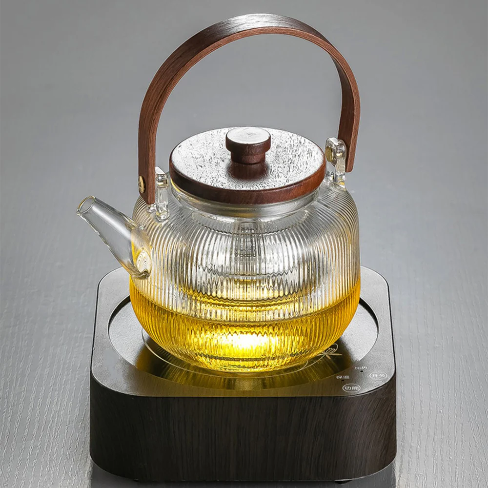Glass Flower and Fruit Tea Set - Image 3