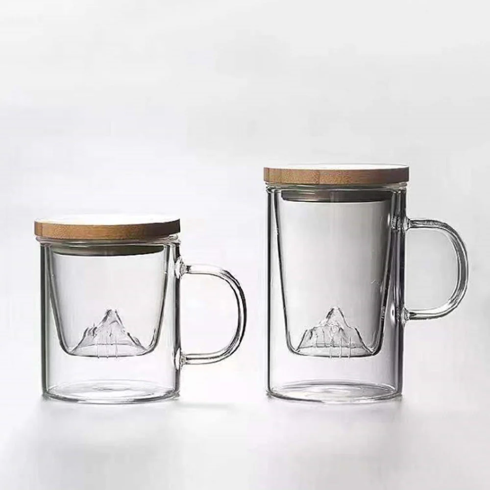 Glass Tea Cup With Mountain Infuser - Image 3